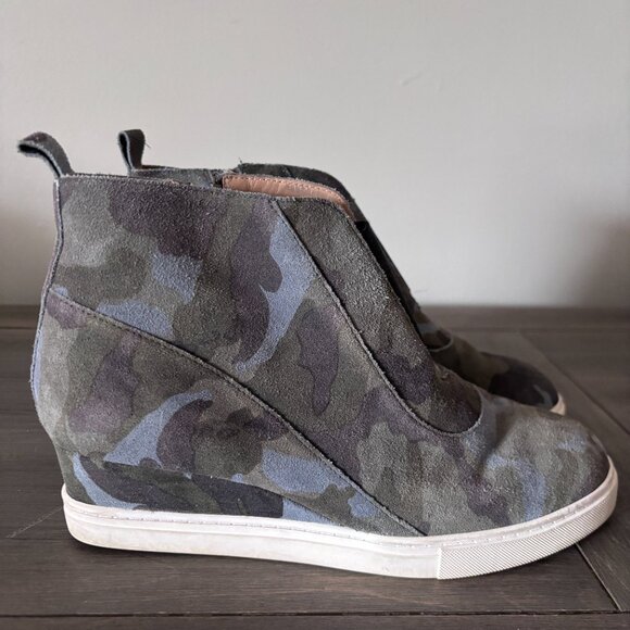 Linea Paolo Camo Wedge Sneakers - Picture 3 of 7
